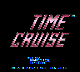 Time Cruise title screen for TurboGrafx-16